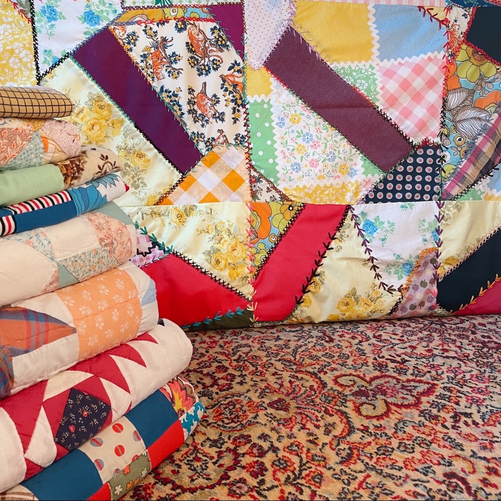 Unfinished quilt top